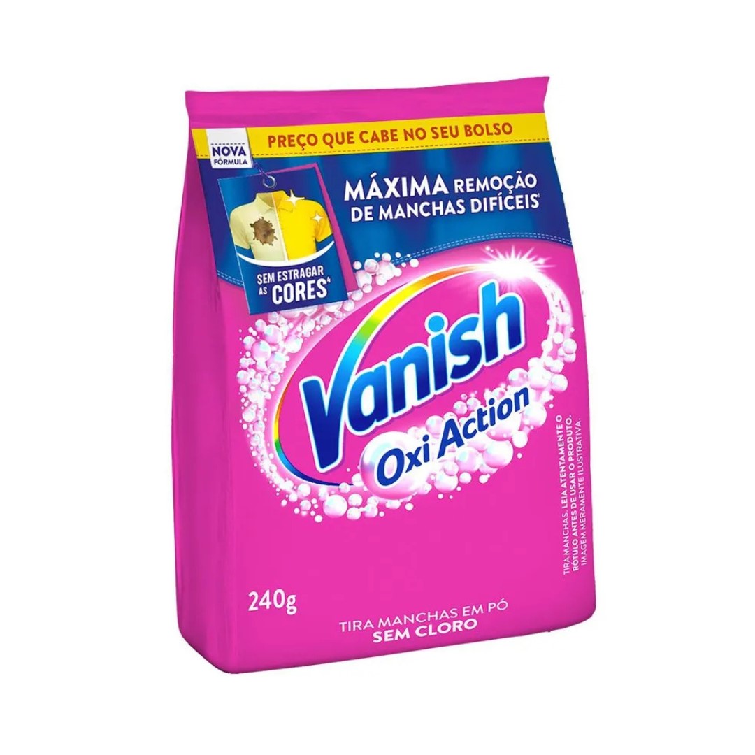 TIRA MANCHA EM PO VANISH OXI ACTION 240G
