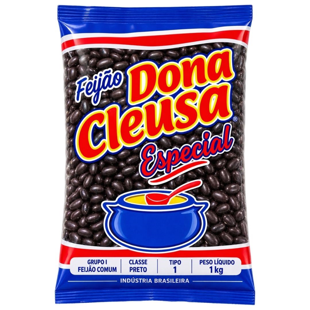 FEIJAO DONA CLEUSA PRETO 1 KG