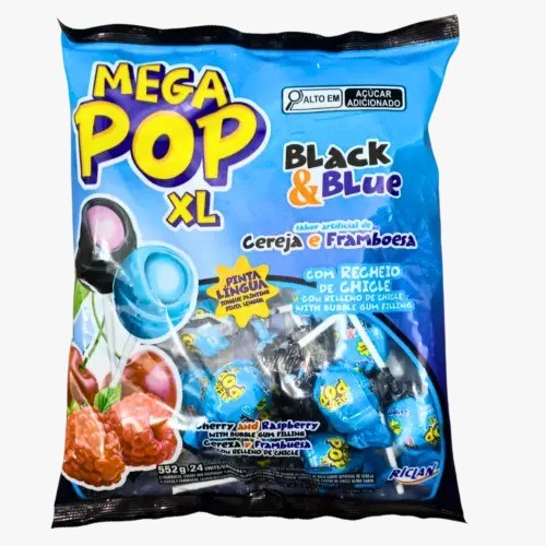 PIRULITO MEGA POP CEREJA E FRAMB 24X23G