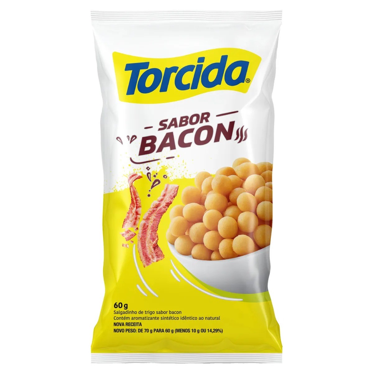 SALGADINHO TORCIDA 60 G BACON
