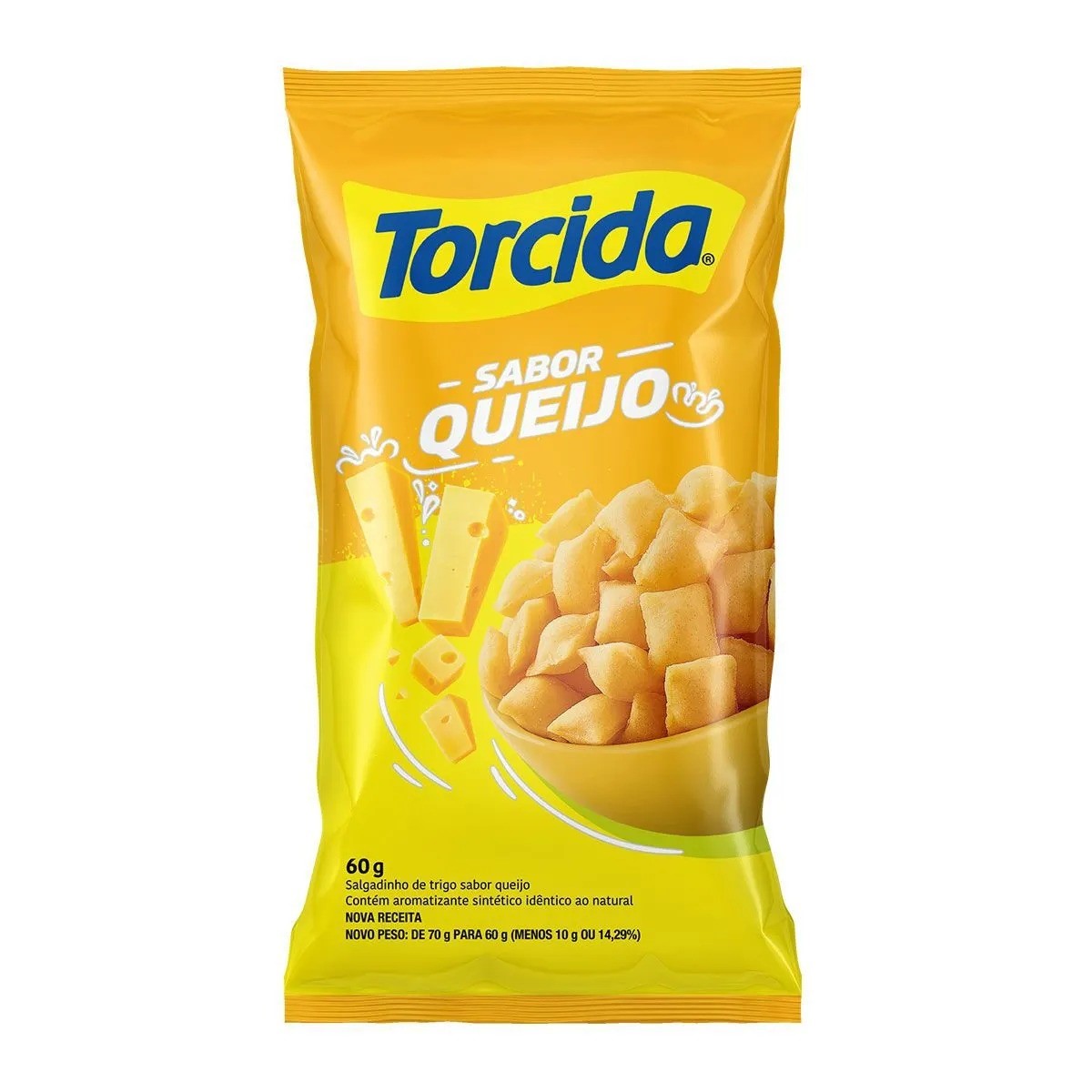 SALGADINHO TORCIDA 60 G QUEIJO