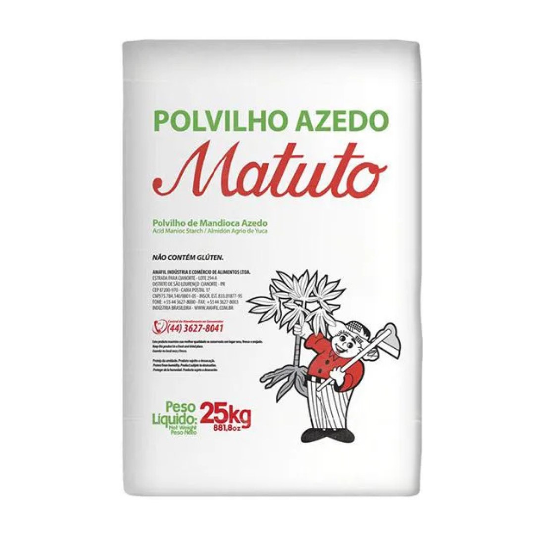 POLVILHO AZEDO 25 KG FINO MATUTO