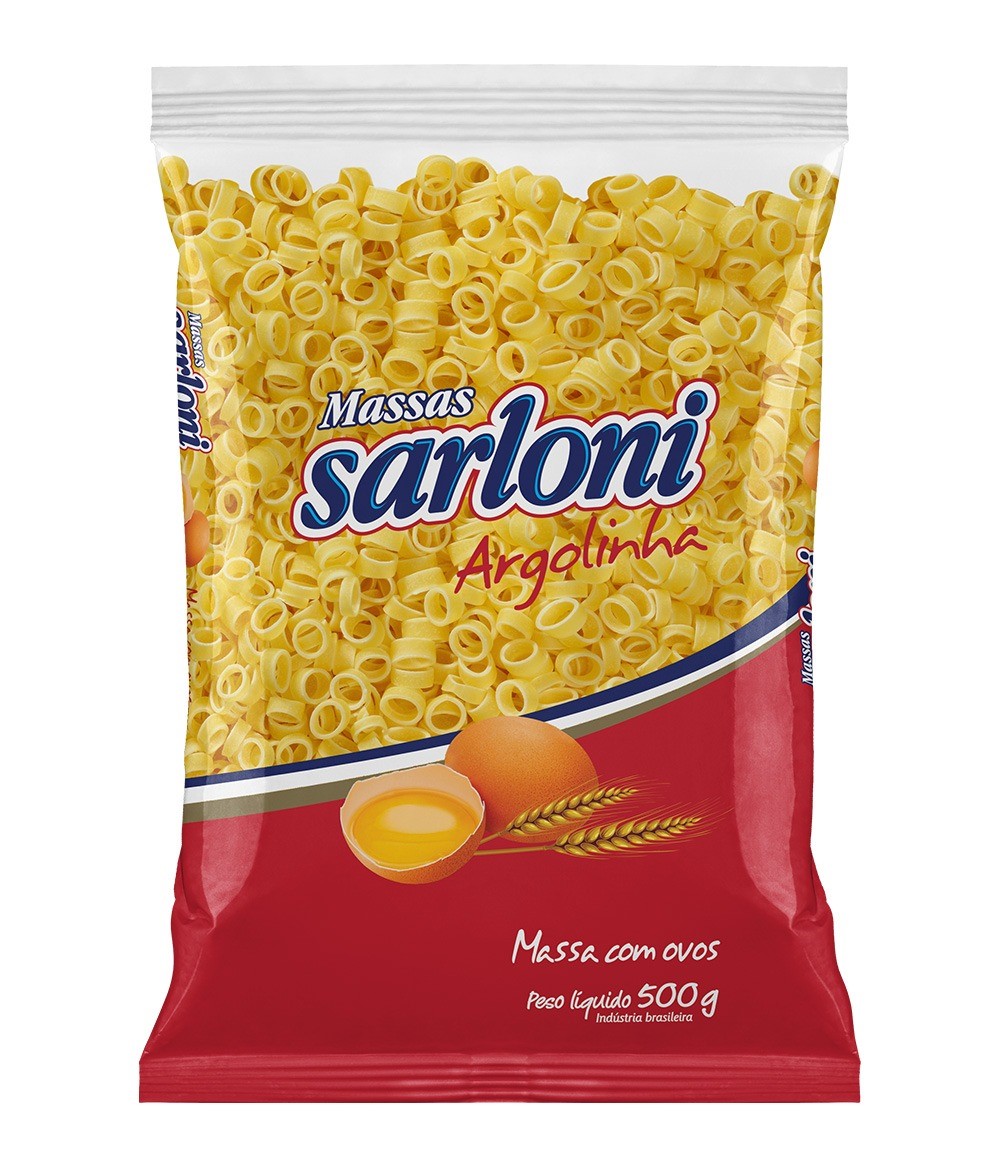 MACARRAO ARGOLINHA C/OVOS SARLONI 500G