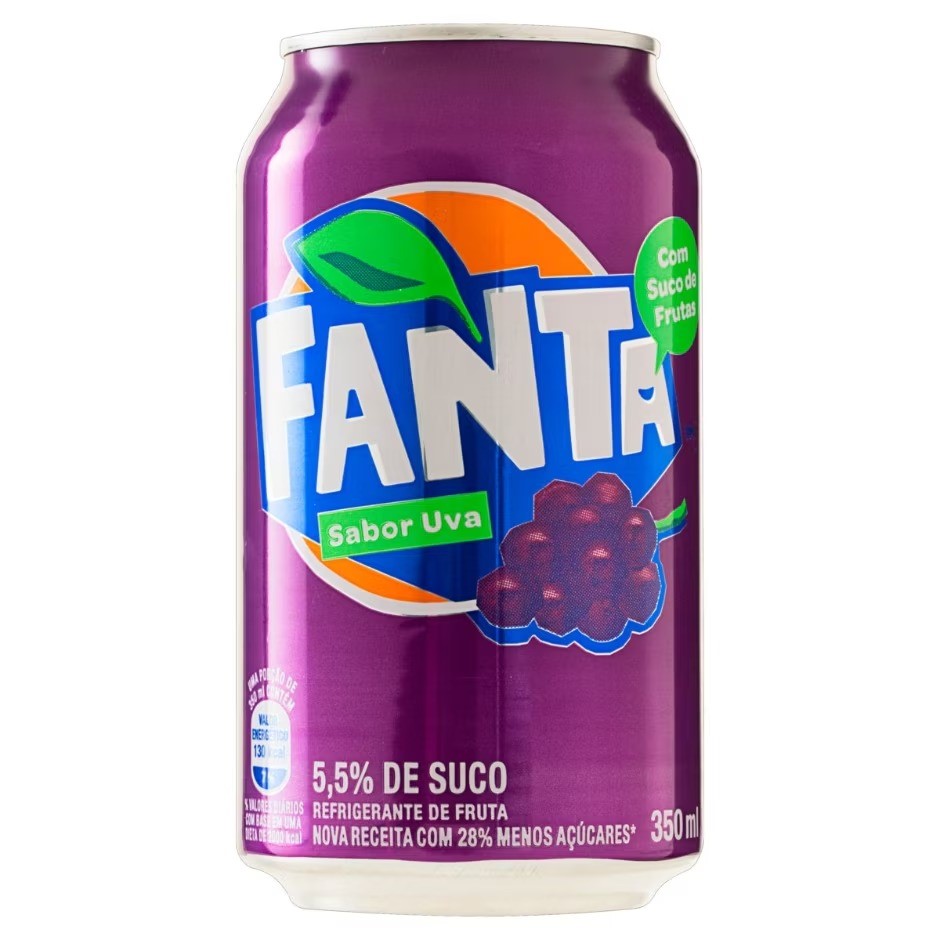 REFRIGERANTE FANTA LT 350ML UVA