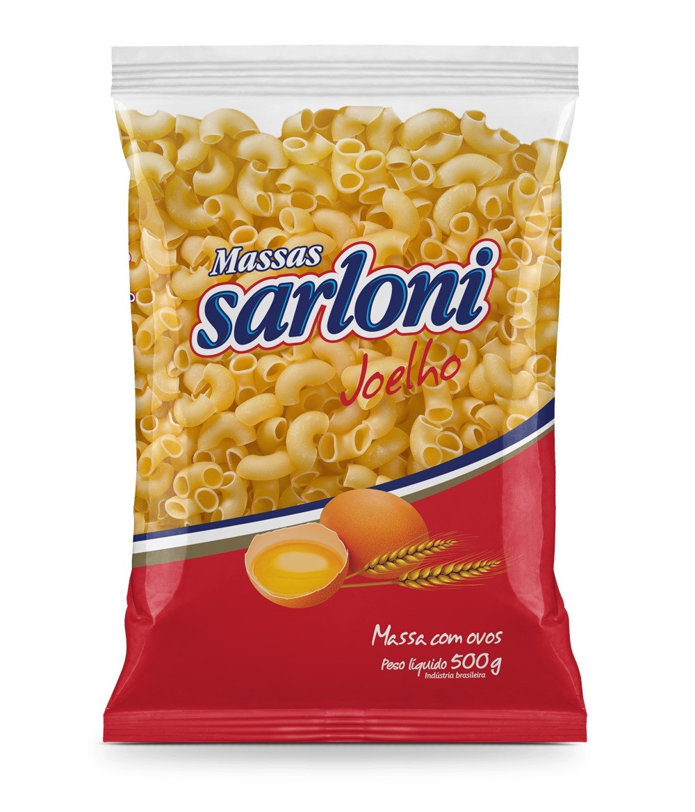MACARRAO  JOELHO C/OVOS SARLONI 500G