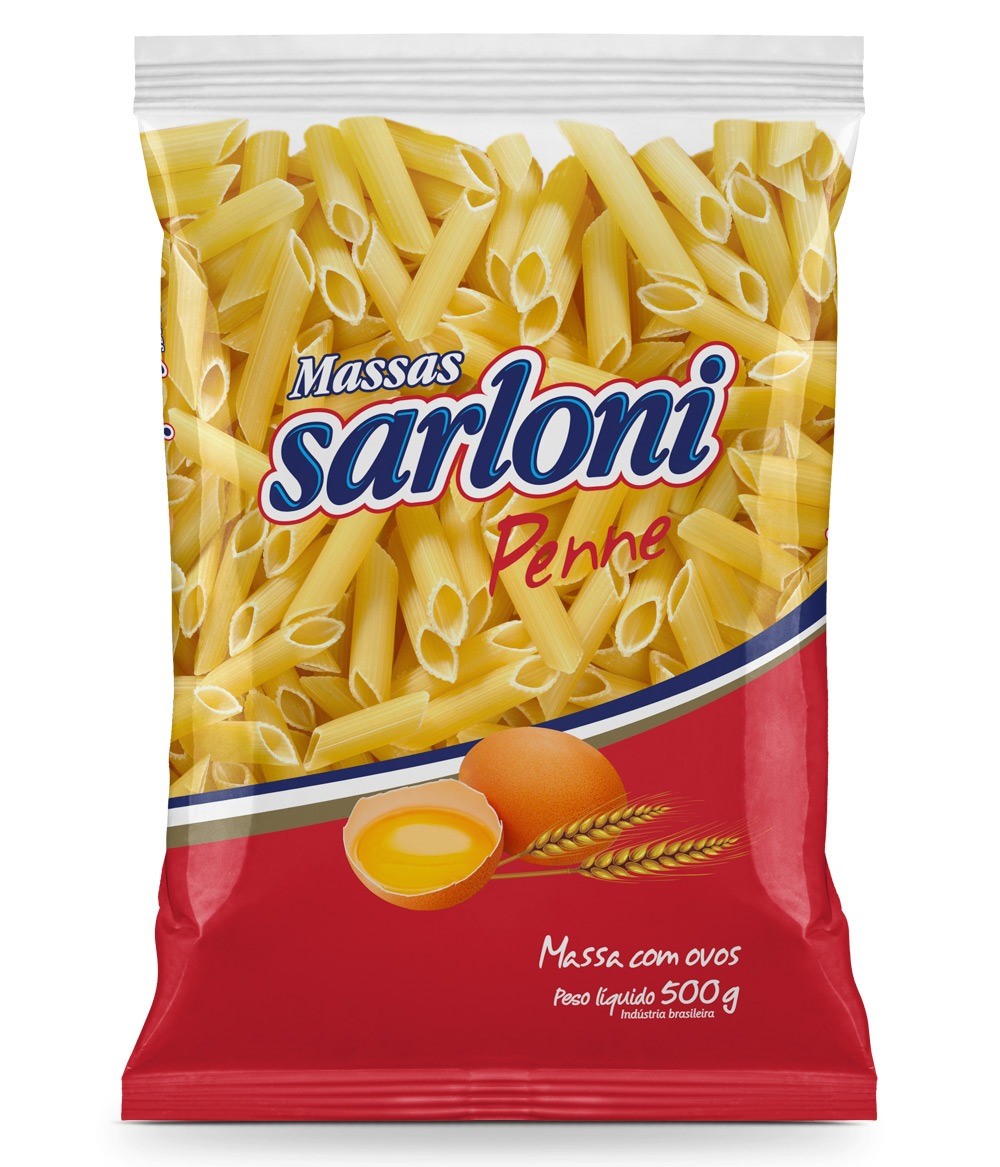 MACARRAO PENNE C/OVOS 500G SARLONI