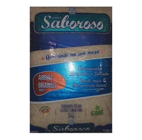 ARROZ TIPO 1 SABOROSO 2KG