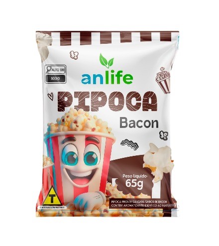 PIPOCA ANLIFE BACON 65 G