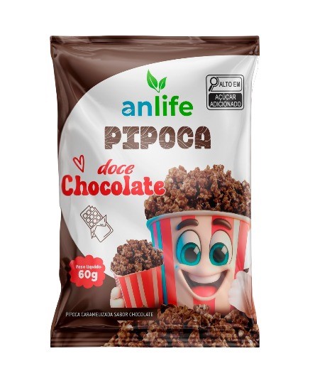 PIPOCA ANLIFE CHOCOLATE 60 G