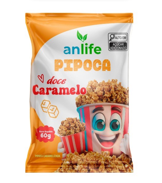PIPOCA ANLIFE CARAMELO 60 G