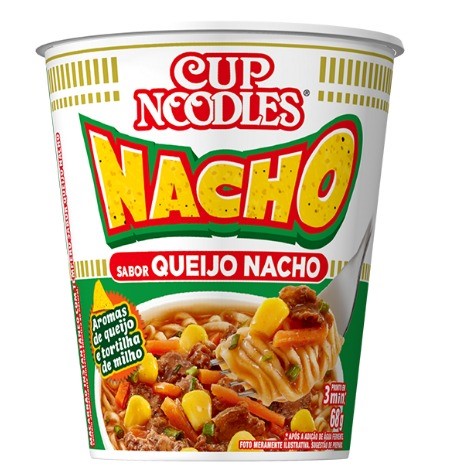 CUP NOODLES 68G NISSIN QUEIJO NACHO