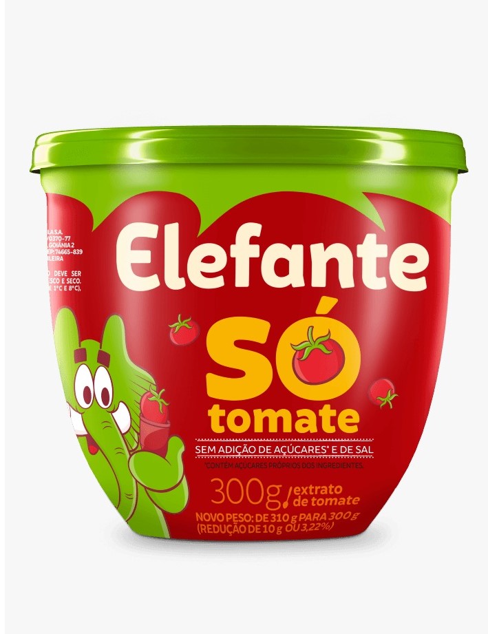 EXTRATO ELEFANTE POTE 300 G SO TOMATE