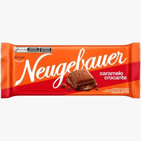 CHOCO NEUGEBAUER BARRA 80G CARAMELO CROC