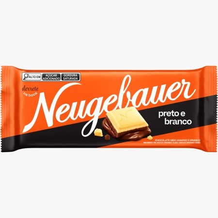 CHOCO NEUGEBAUER BARRA 80G PRETO E BRANC