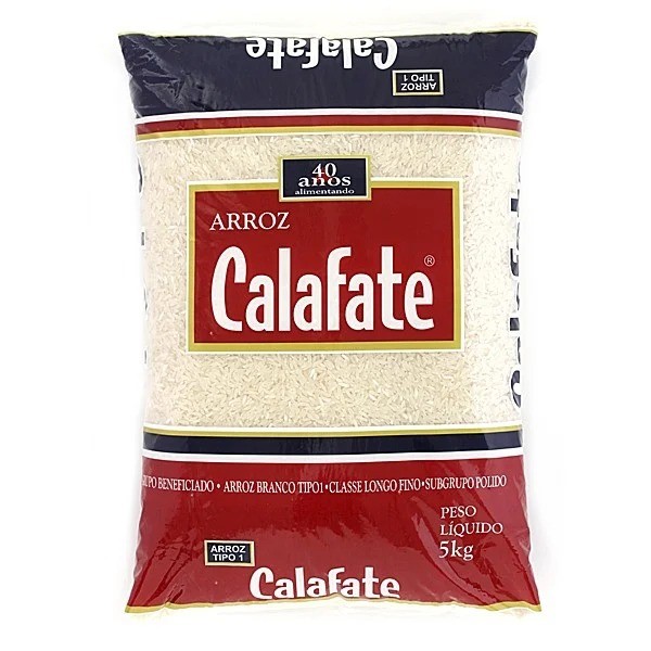 ARROZ TIPO 1 CALAFATE 5 KG BRANCO