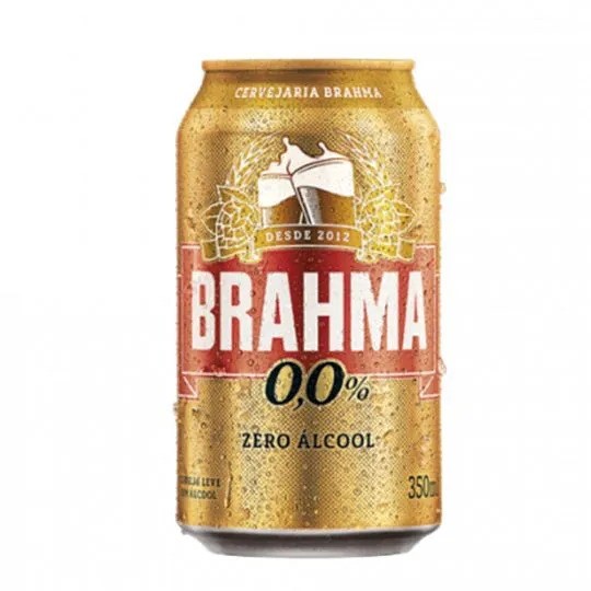 CERVEJA BRAHMA ZERO ALCOOL 350 ML