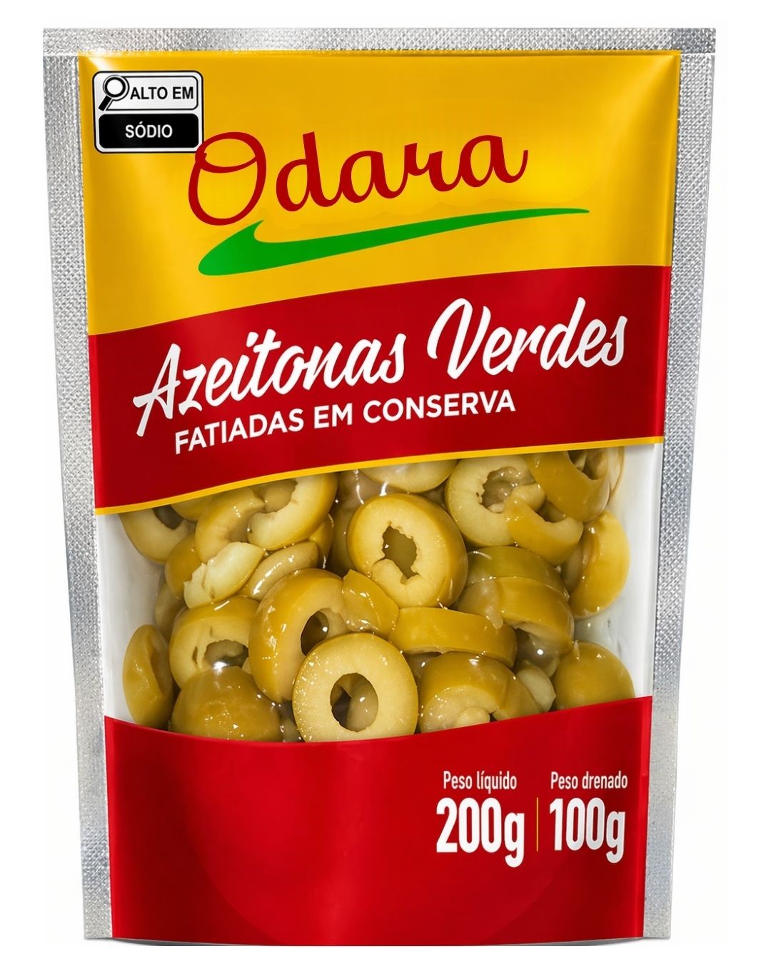 AZEITONA VERDE FATIADA ODARA 100G