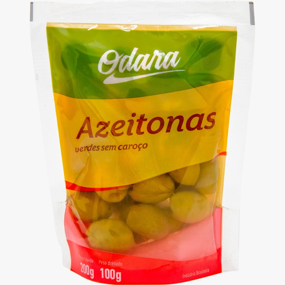 AZEITONA VERDE SEM CAROCO ODARA 100G