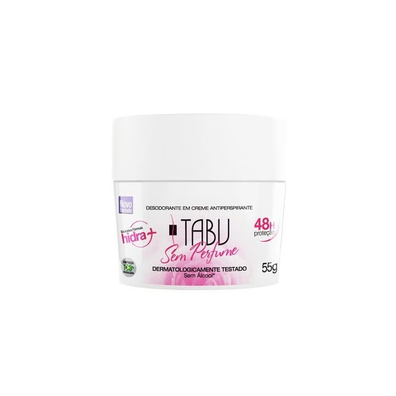 DESOD TABU CREME SEM PERFUME 55G