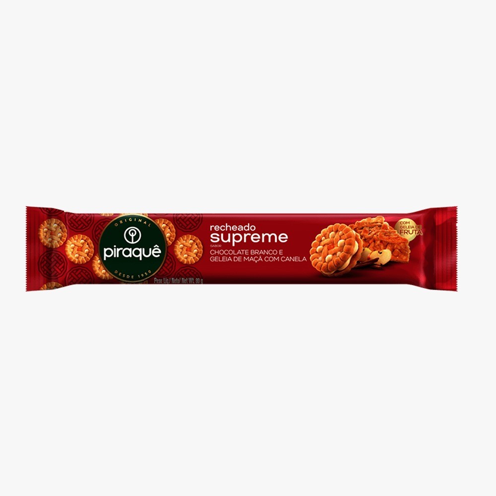 BISCOITO PIRAQUE SUPREME MACA E CAN 80G