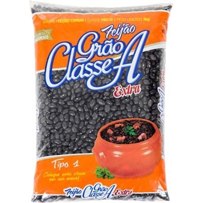 FEIJAO GRAO CLASSE A PRETO 1 KG