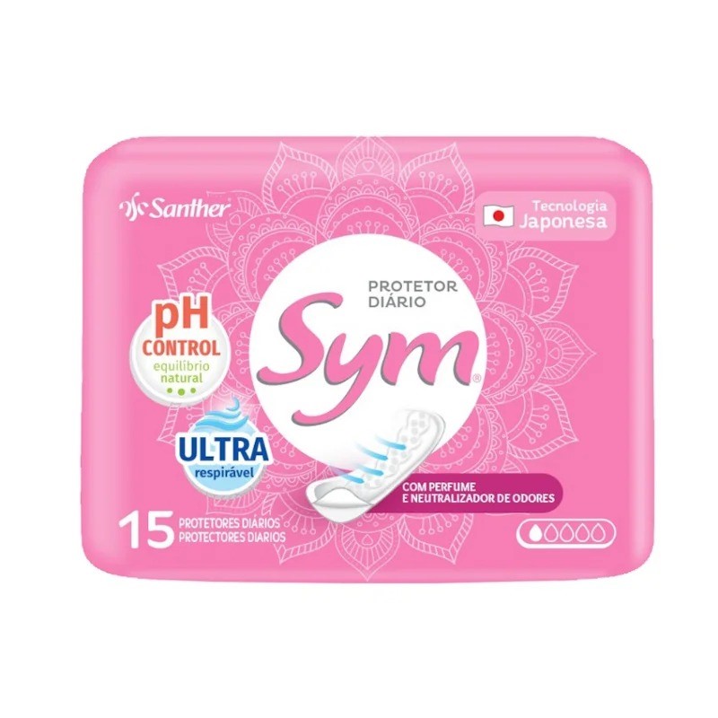 ABS. SYM PROTETOR DIARIO COM FRAG 15 UN