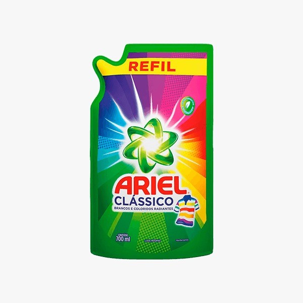 LAVA ROUPAS 700ML ARIEL SACHE CLASSICO
