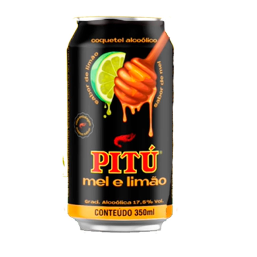 AGUARDENTE PITU MEL E LIMAO 350ML
