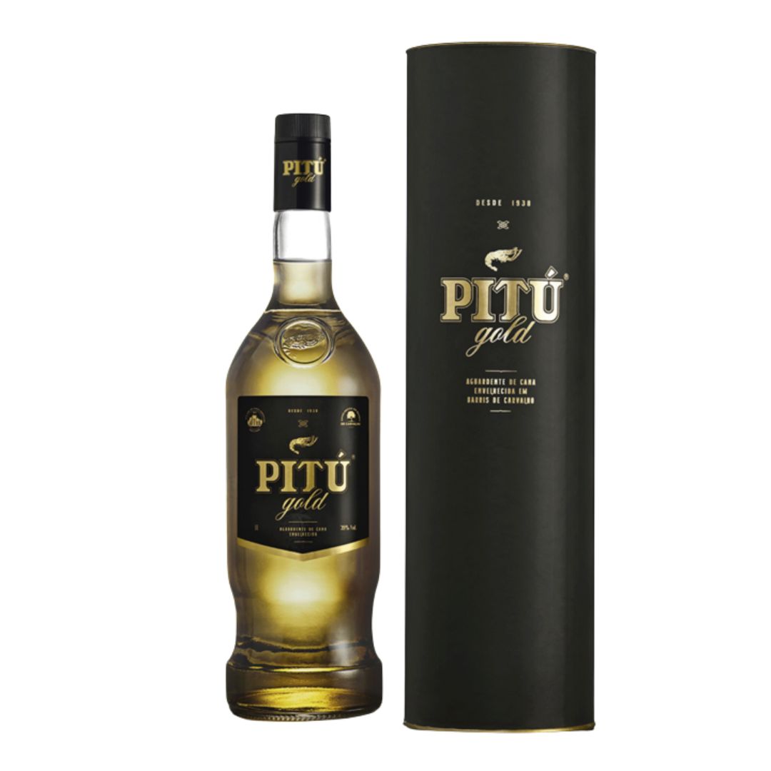 AGUARDENTE PITU GOLD 1L COM A FIBRA