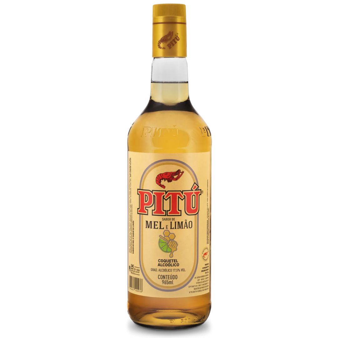 AGUARDENTE PITU MEL E LIMAO 965ML