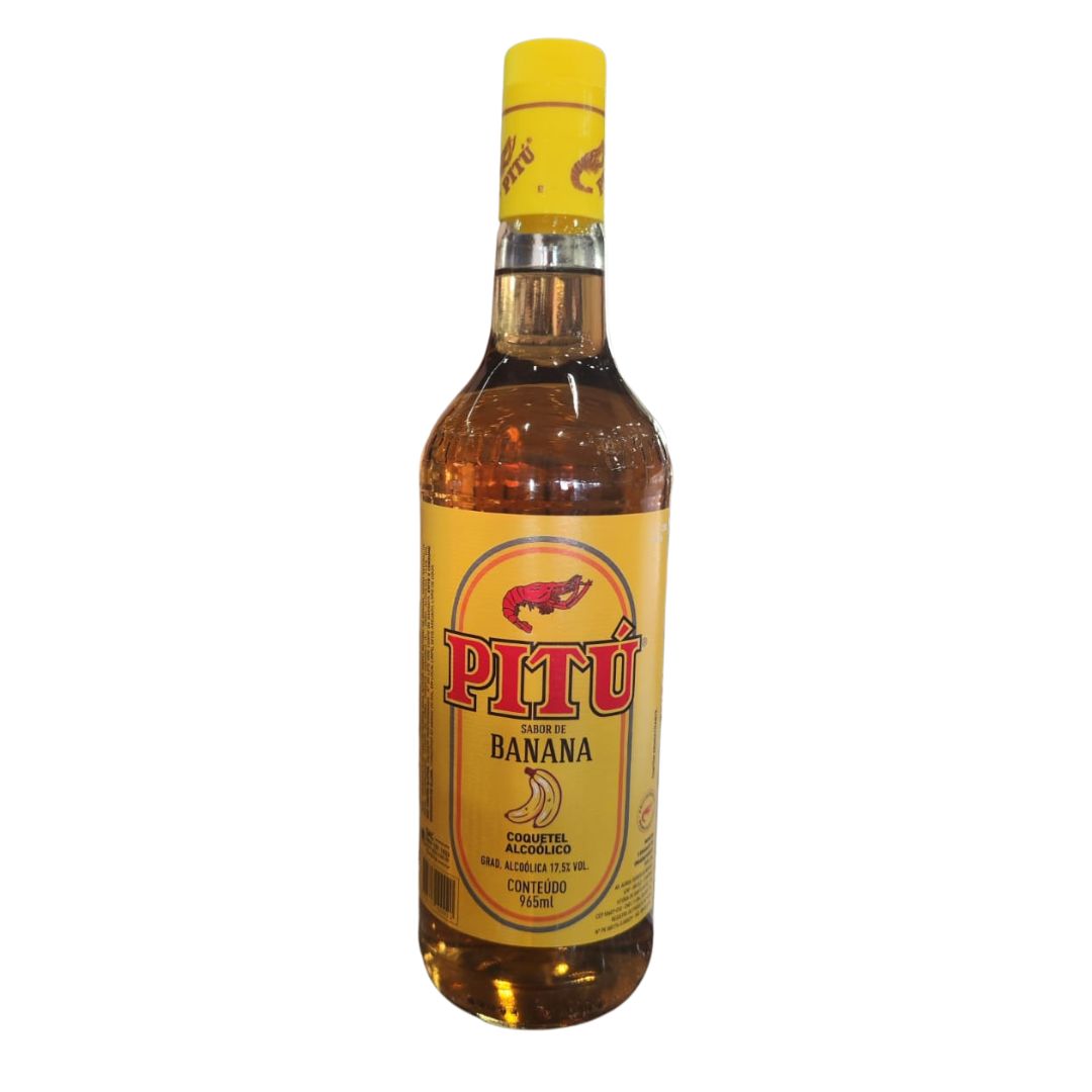AGUARDENTE PITU BANANA 965ML