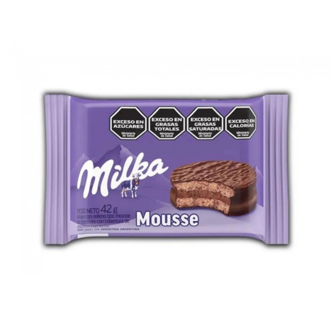 BISCOITO ALFAJOR MILKA 42 G MOUSSE CHOC