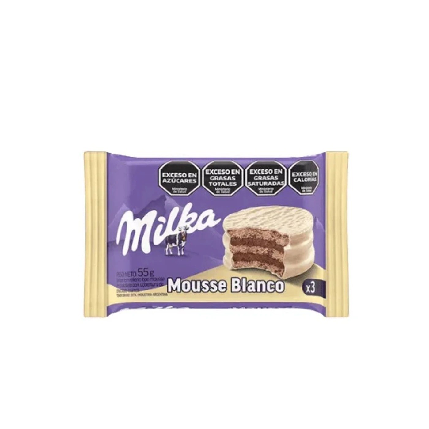 BISCOITO ALFAJOR MILKA 55 G MOUSSE BRANC