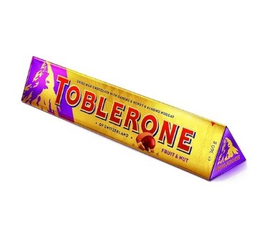 CHOCOLATE TOBLERONE 360 G FRUIT & NUTS