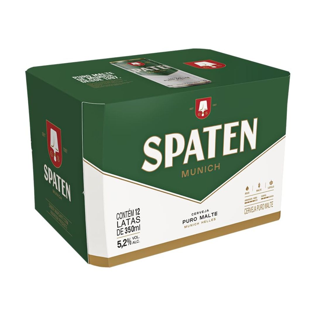 CERVEJA SPATEN PURO MALTE 350ML