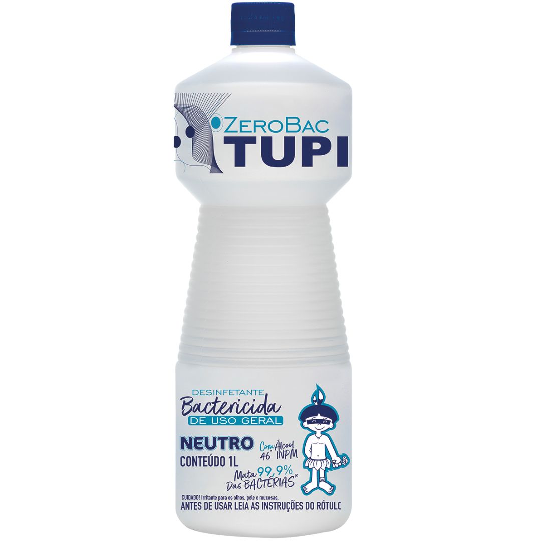 ALCOOL D. ANTISSEPT ZEROBAC 46,2 TUPI 1L