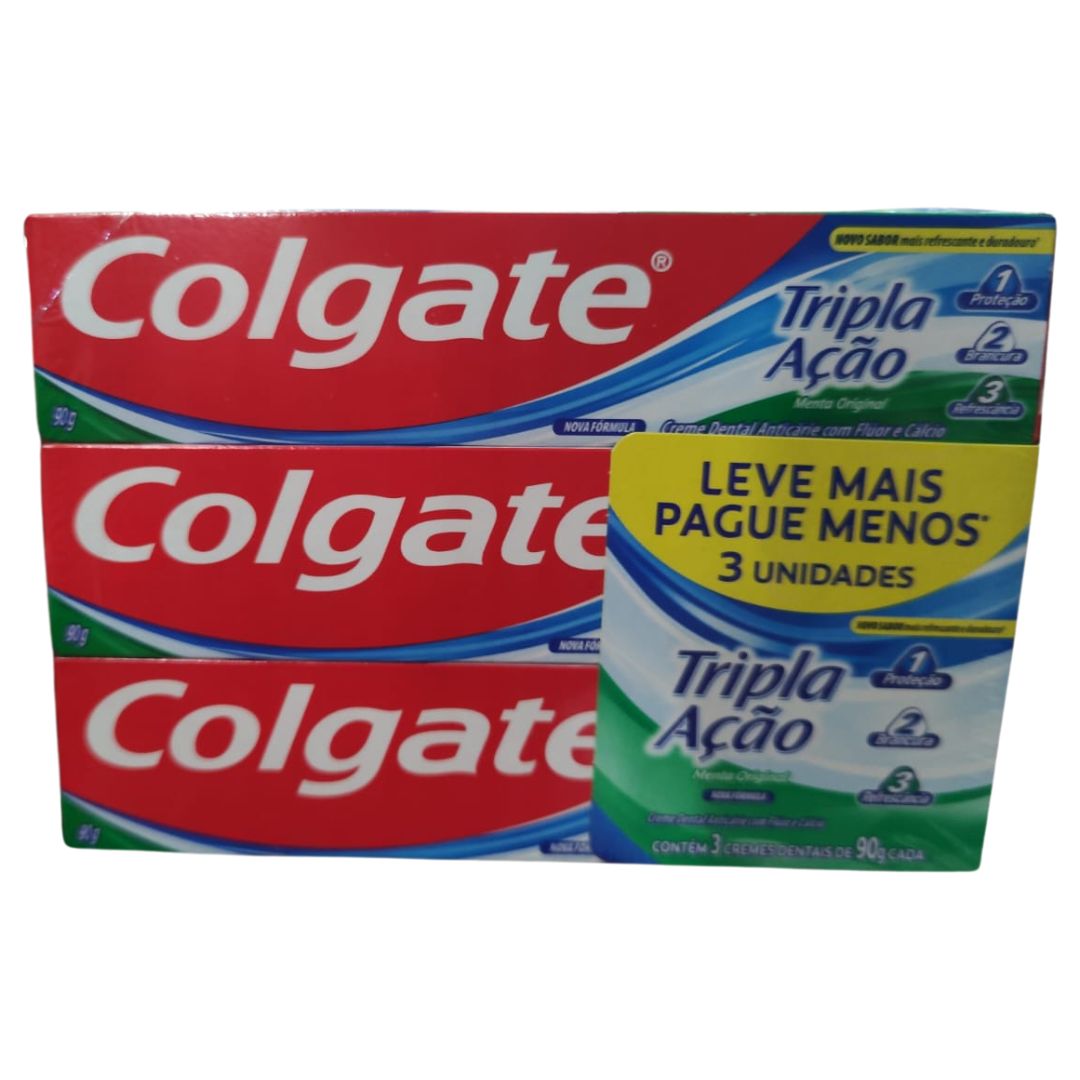 CREME DENT. 90G COLGATE T. ACAO PROM 3UN