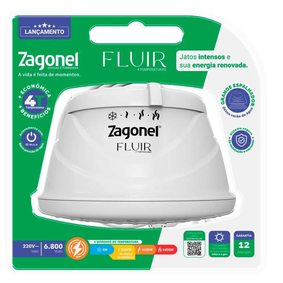ZA CHUV DUCHA FLUIR 4 TEMP 6800W 220V
