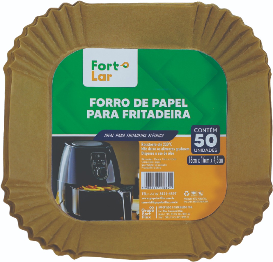 FORMA DE PAPEL FRIT. QUAD. 16X4,5 C/50