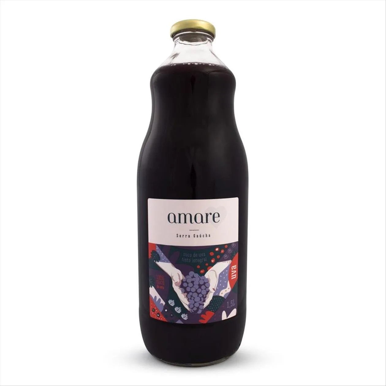 SUCO UVA TINTO AMARE INTEGRAL VD 1,5L