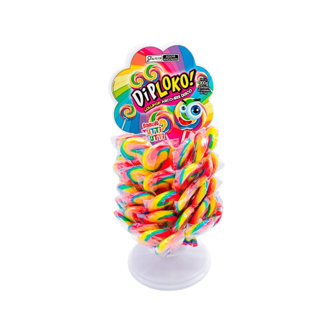 PIRULITO DIP LOKO TORRE ARCO-IRIS CD 15G