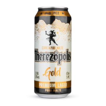 CERVEJA THEREZOPOLIS GOLD LATA 473 ML