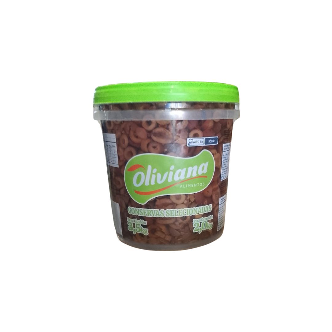 AZEITONA PRETA FATIADA OLIVIANA 2KG