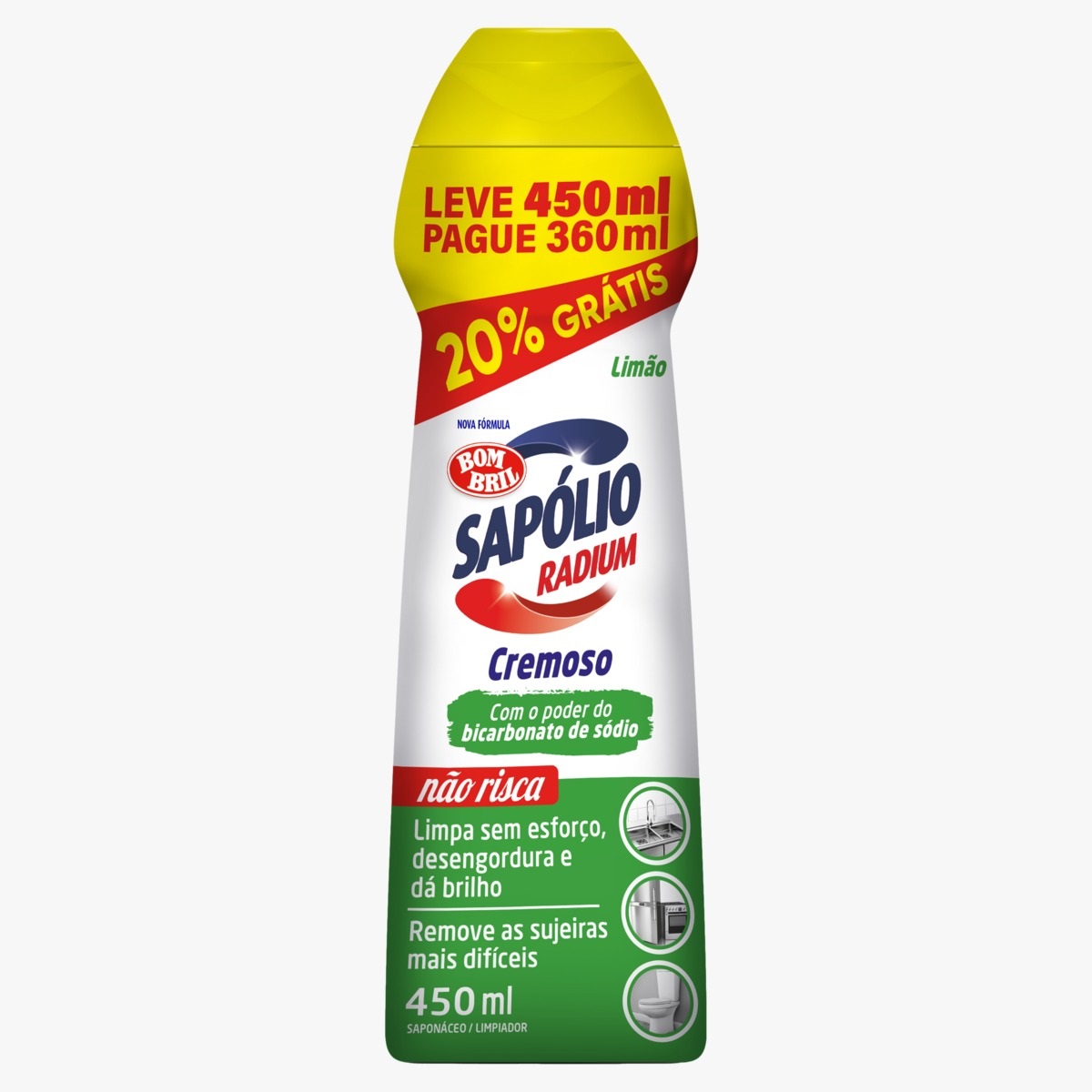 BB SAPOLIO RADIUM CREM. LIMA 450ML PROMO
