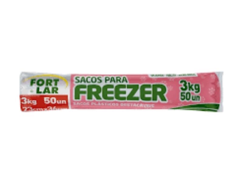 EMBALAGEM P/ FREEZER FORTLAR 3KG C/50