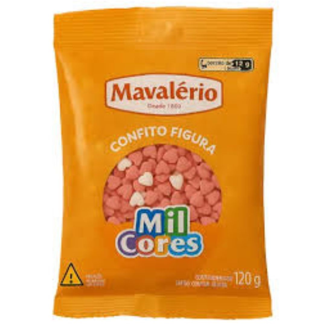 CONFEITO CORAÇAO MAVALERIO 120G