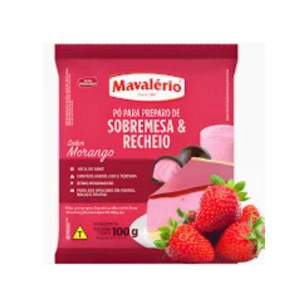 PO PARA SOBREMESA MAVALERIO 100G MORANGO