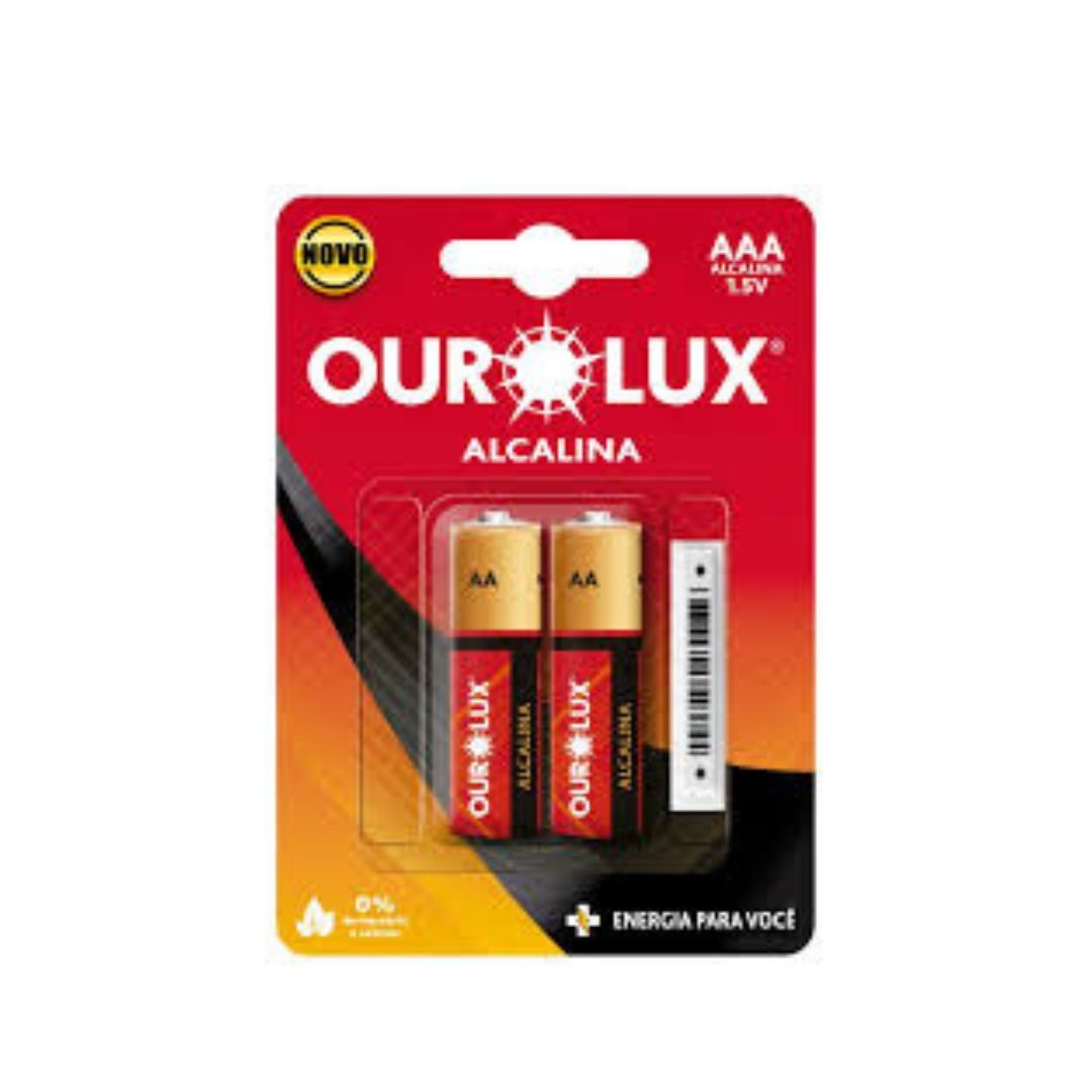 PILHA ALCALINA AAA 10X2UN OUROLUX