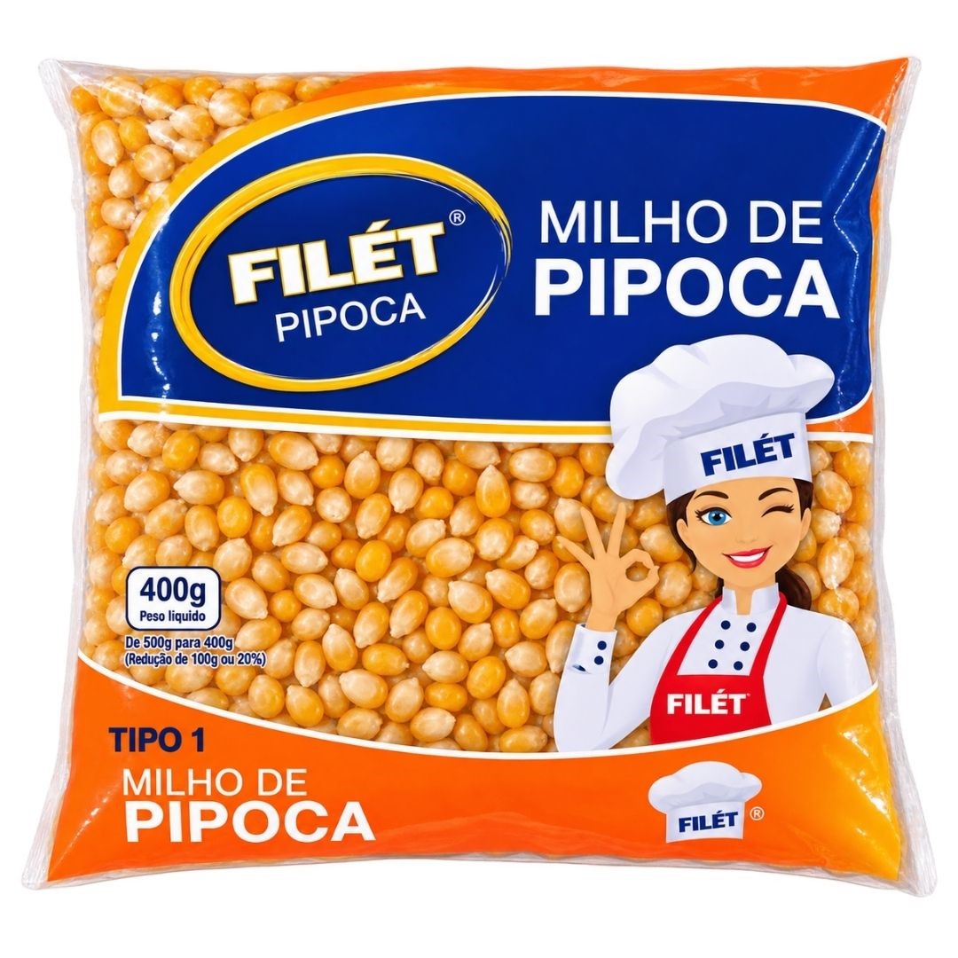 MILHO DE PIPOCA FILET 400G
