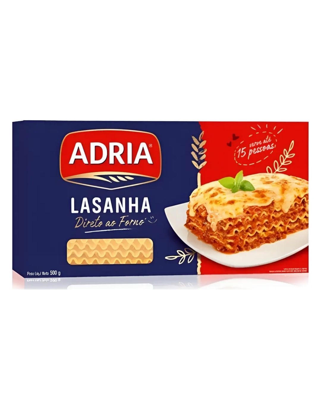 LASANHA ADRIA SEMOLADA 500G